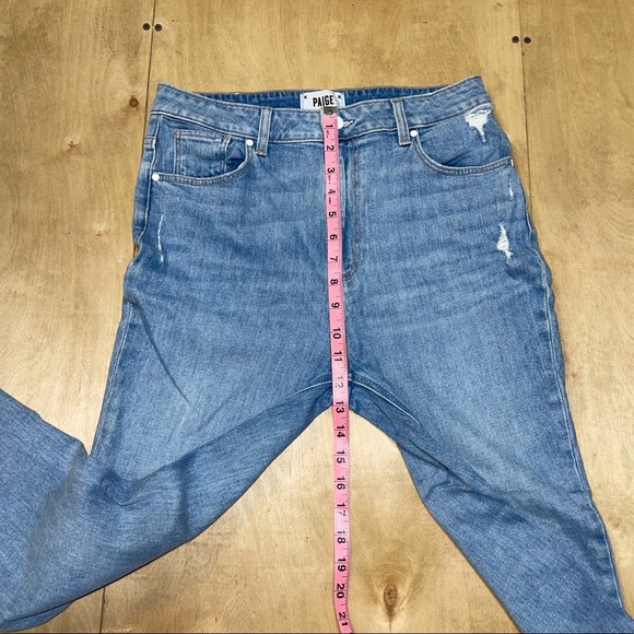 Paige Sarah Slim Ripped Hem Mako Jeans Sz 30 - Picture 8 of 9